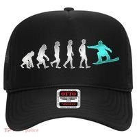 Snowboarding Cute Gift Evolution Of Snowboarder Gift Hat thumb 0