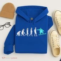Snowboarding Cute Gift Evolution Of Snowboarder Gift Hoodie thumb 4