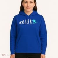 Snowboarding Cute Gift Evolution Of Snowboarder Gift Hoodie thumb 5