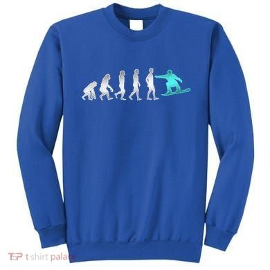 Snowboarding Cute Gift Evolution Of Snowboarder Gift Sweatshirt