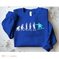 Snowboarding Cute Gift Evolution Of Snowboarder Gift Sweatshirt thumb 2