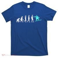 Snowboarding Cute Gift Evolution Of Snowboarder Gift T-Shirt thumb 0