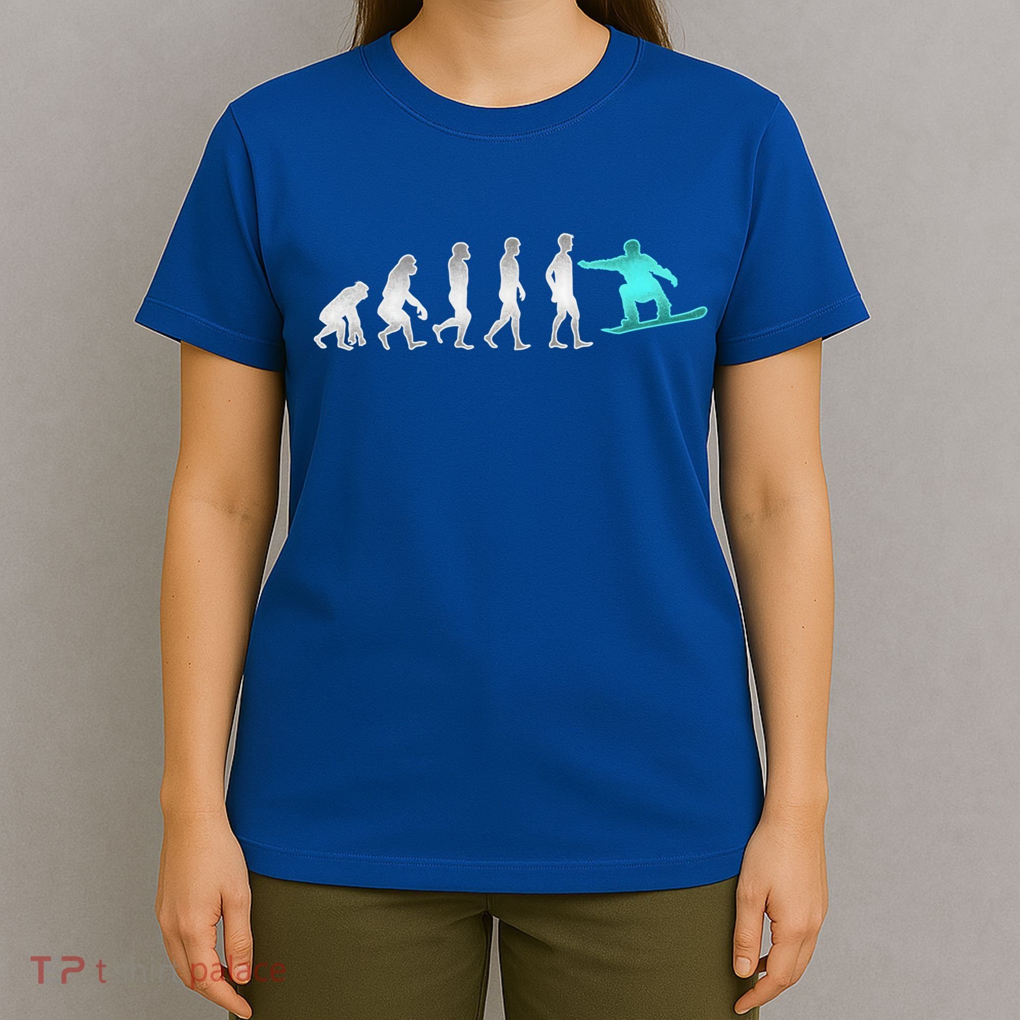 Snowboarding Cute Gift Evolution Of Snowboarder Gift T-Shirt