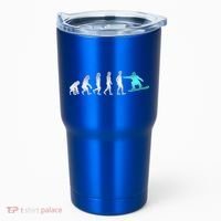 Snowboarding Cute Gift Evolution Of Snowboarder Gift Tumbler thumb 0