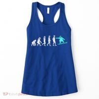 Snowboarding Cute Gift Evolution Of Snowboarder Gift Women's Tank Top thumb 0