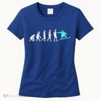Snowboarding Cute Gift Evolution Of Snowboarder Gift Women's T-Shirt thumb 0