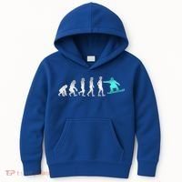 Snowboarding Cute Gift Evolution Of Snowboarder Gift Kids Hoodie thumb 0