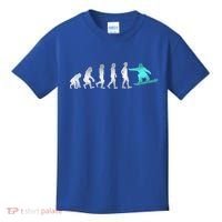 Snowboarding Cute Gift Evolution Of Snowboarder Gift Kids T-Shirt thumb 0
