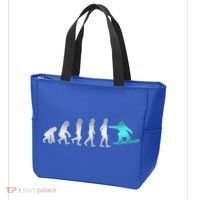 Snowboarding Cute Gift Evolution Of Snowboarder Gift Tote Bag thumb 3