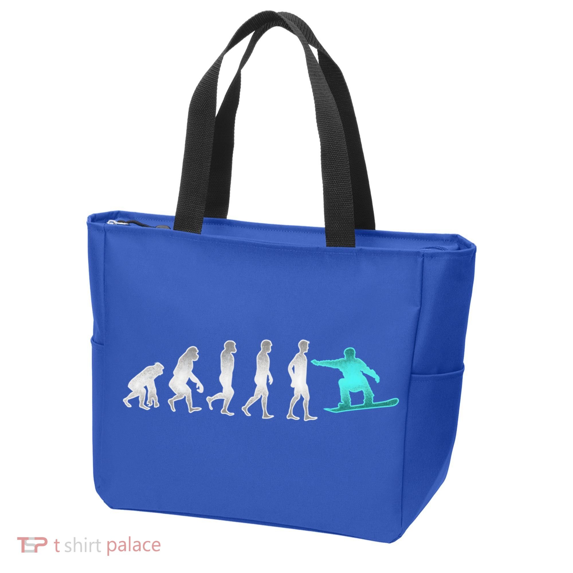 Snowboarding Cute Gift Evolution Of Snowboarder Gift Tote Bag