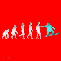 Snowboarding Cute Gift Evolution Of Snowboarder Gift Santa Hat thumb 1