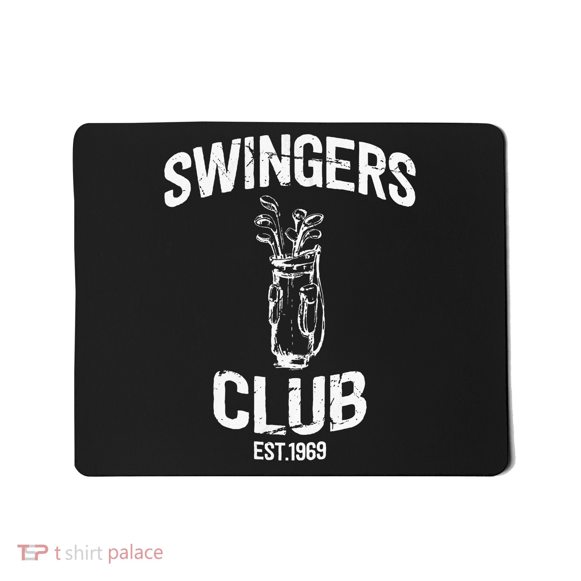 Swingers Club Golf Clubs Funny Golf Sarcastic Golfing Mousepad
