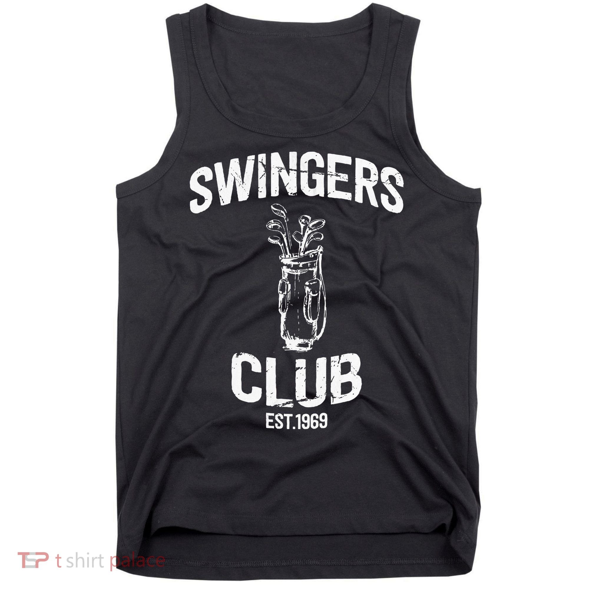 Swingers Club Golf Clubs Funny Golf Sarcastic Golfing Tank Top