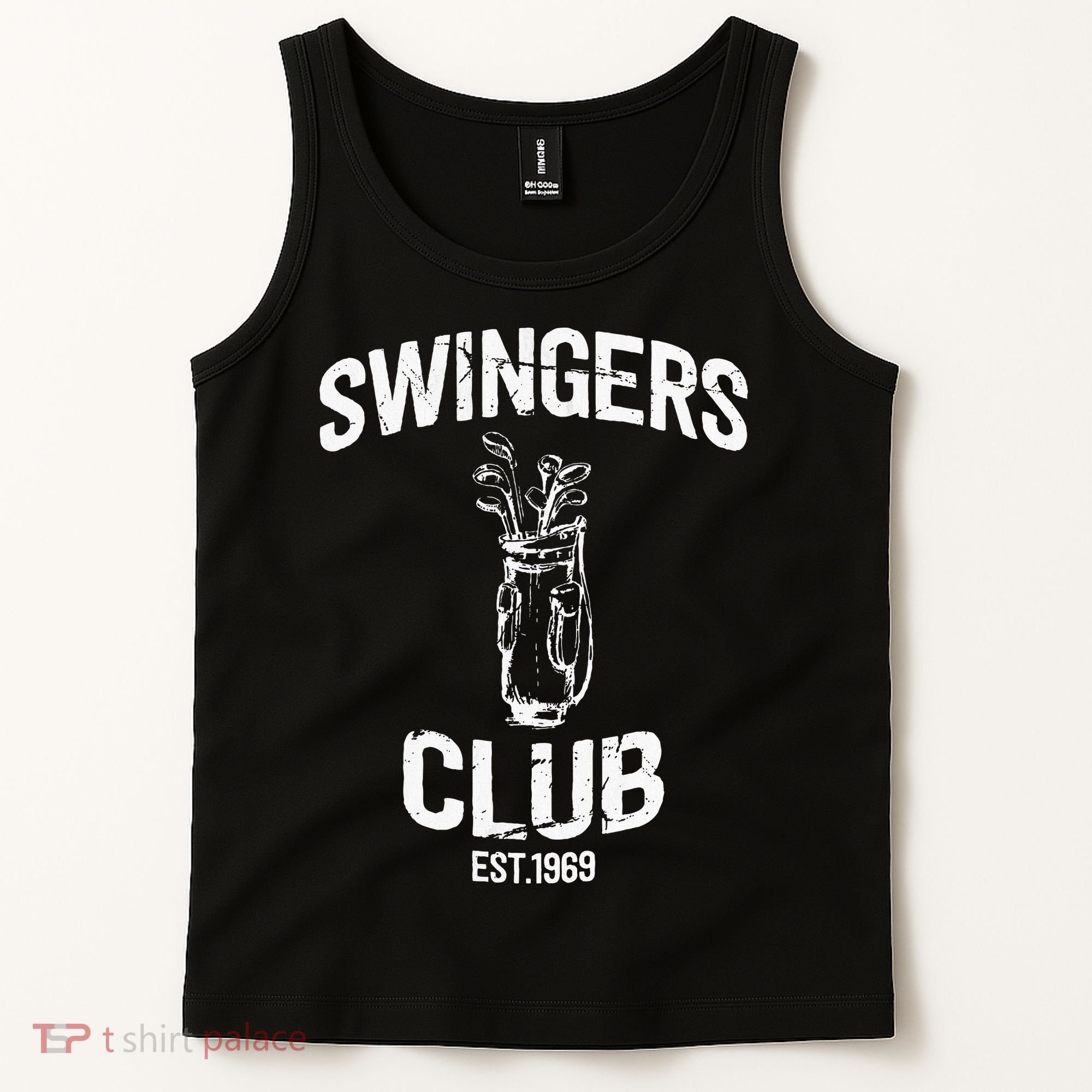 Swingers Club Golf Clubs Funny Golf Sarcastic Golfing Tank Top
