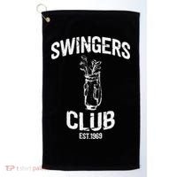 Swingers Club Golf Clubs Funny Golf Sarcastic Golfing Golf Towel thumb 0