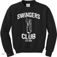Swingers Club Golf Clubs Funny Golf Sarcastic Golfing Kids Sweatshirt thumb 0