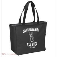 Swingers Club Golf Clubs Funny Golf Sarcastic Golfing Tote Bag thumb 2