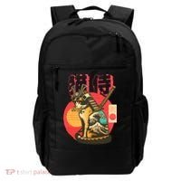 Samurai Cat Graphic Backpack thumb 0