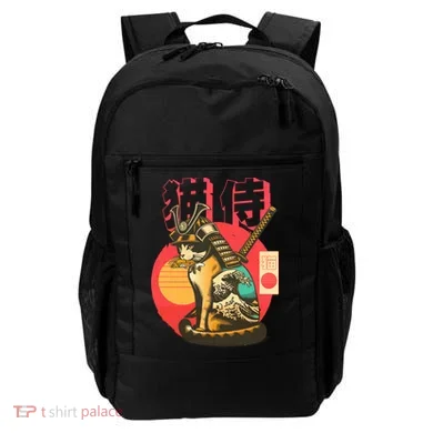 Samurai Cat Graphic Backpack