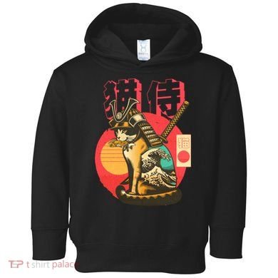 Samurai Cat Graphic Toddler Hoodie
