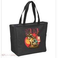 Samurai Cat Graphic Tote Bag thumb 2
