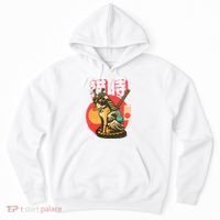 Samurai Cat Graphic Hoodie thumb 0