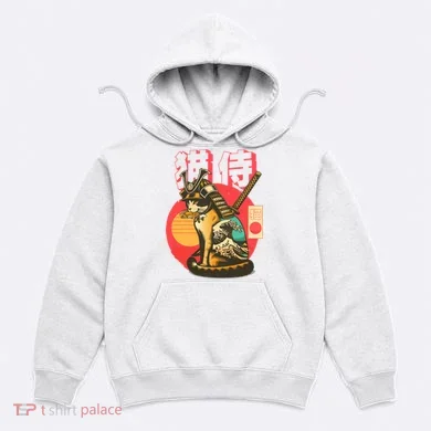Samurai Cat Graphic Hoodie