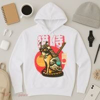 Samurai Cat Graphic Hoodie thumb 3