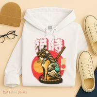 Samurai Cat Graphic Hoodie thumb 4