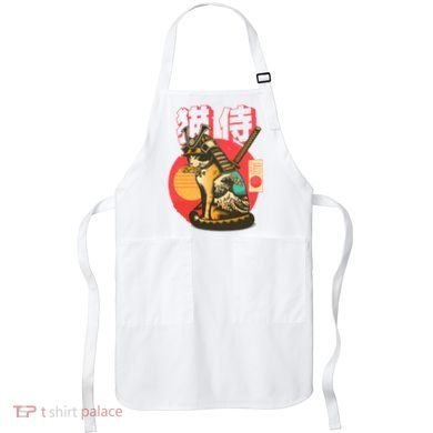 Samurai Cat Graphic Apron