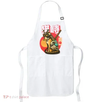 Samurai Cat Graphic Apron