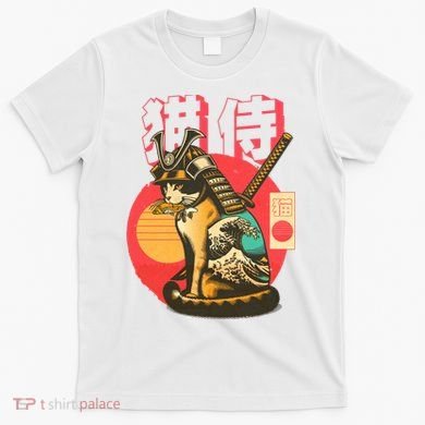 Samurai Cat Graphic T-Shirt