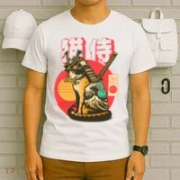Samurai Cat Graphic T-Shirt thumb 6