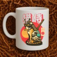 Samurai Cat Graphic Coffee Mug thumb 2