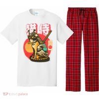 Samurai Cat Graphic Pajama Set thumb 0