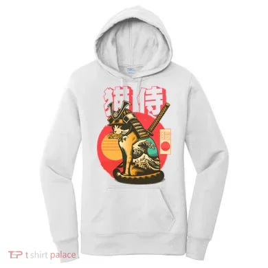 Samurai Cat Graphic Women's Hoodie