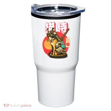 Samurai Cat Graphic Tumbler