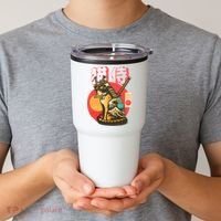 Samurai Cat Graphic Tumbler thumb 2