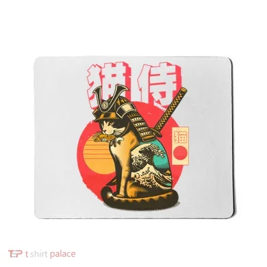 Samurai Cat Graphic Mousepad