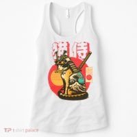 Samurai Cat Graphic Women's Tank Top thumb 0