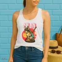 Samurai Cat Graphic Women's Tank Top thumb 2