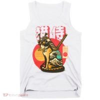 Samurai Cat Graphic Tank Top thumb 0