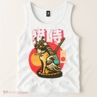 Samurai Cat Graphic Tank Top thumb 2