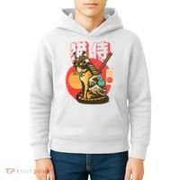 Samurai Cat Graphic Kids Hoodie thumb 4