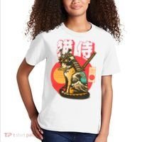 Samurai Cat Graphic Kids T-Shirt thumb 2