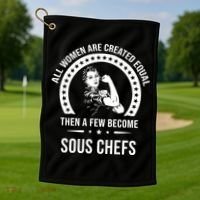 Sous Chef Gift Sous Chef Funny Gift Golf Towel thumb 1