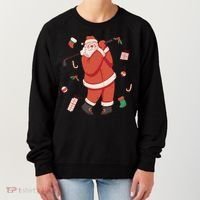 Santa Claus Golf Lover Holiday Women's Sweatshirt thumb 0
