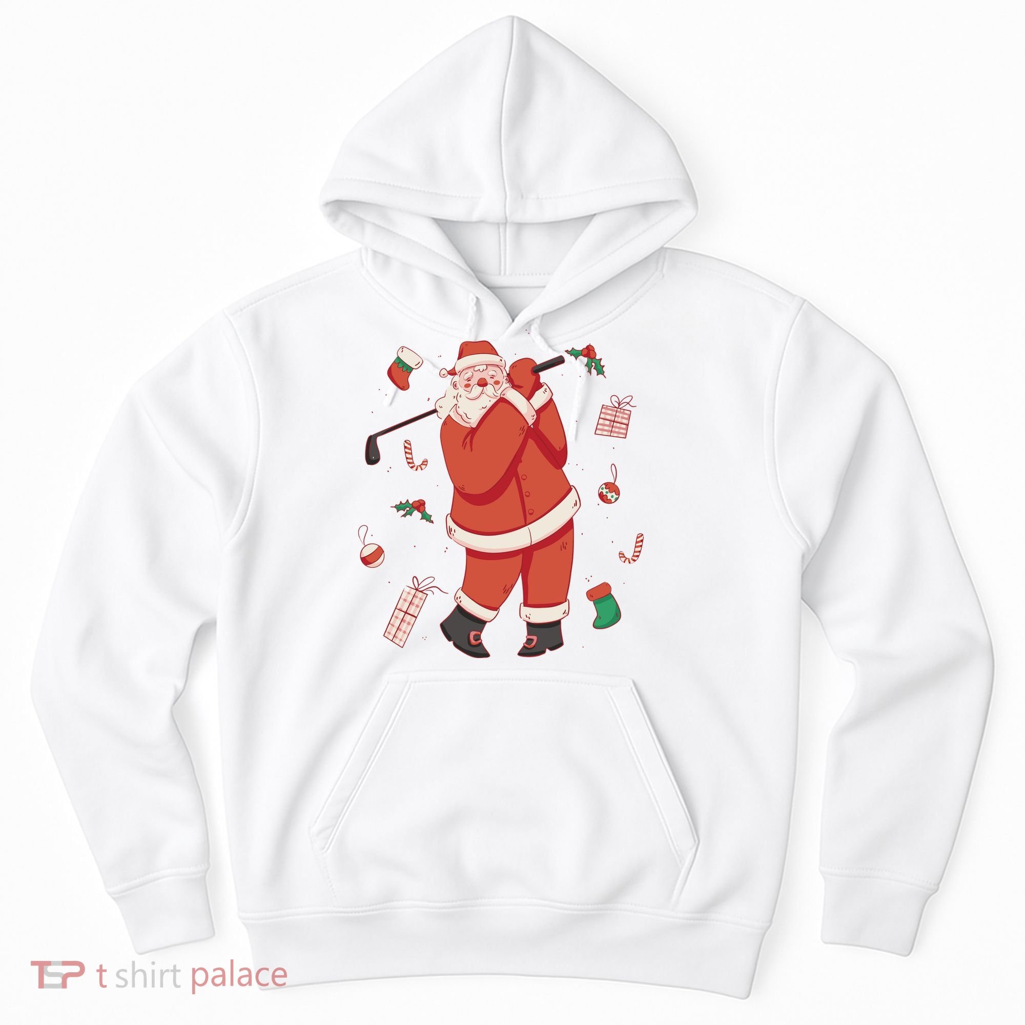 Santa Claus Golf Lover Holiday Hoodie