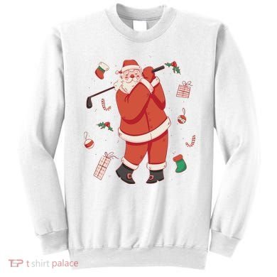 Santa Claus Golf Lover Holiday Sweatshirt