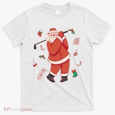 Santa Claus Golf Lover Holiday T-Shirt